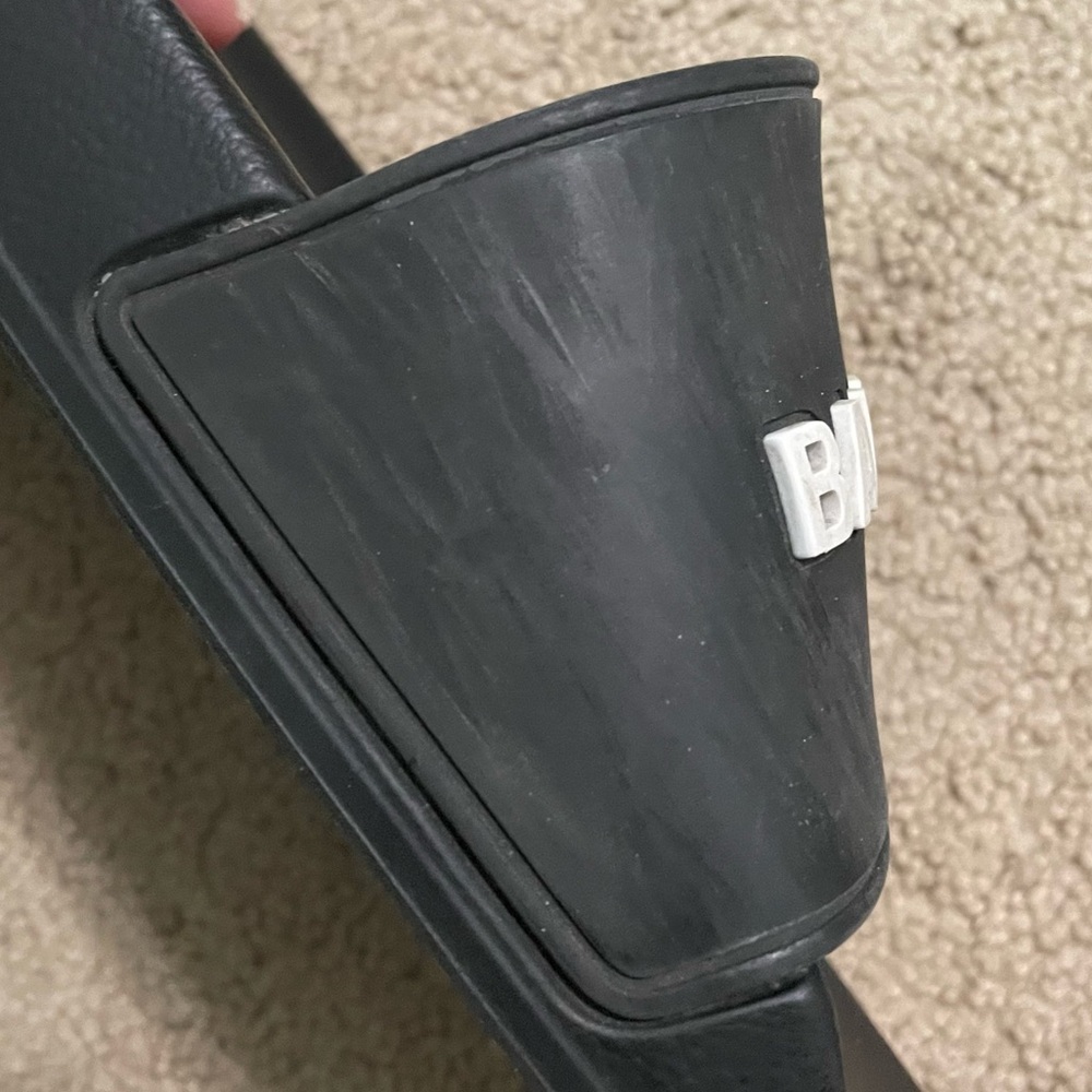 Balenciaga Black Slide Sandals - Picture 7 of 13